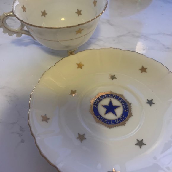 Rare Chubu China "Cherry" Vintage American Legion Tea Cup and Saucer - Picture 2 of 8